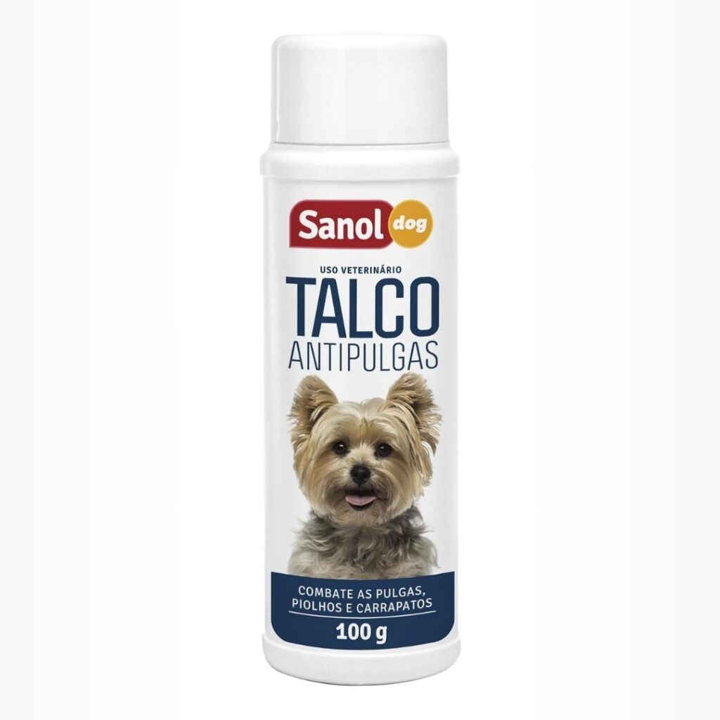 Talco anti-pulgas